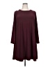 Studio One Solid Burgundy Casual Dress Size 20 - photo 1