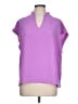 Ivy Jane 100% Polyester Purple Short Sleeve Top Size L - photo 1