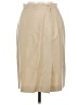 Giorgio Armani 100% Cupro Chevron-herringbone Tan Formal Skirt Size 8 - photo 2