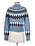 Veronica Beard Argyle Blue Wool Cardigan Size XS - photo 2