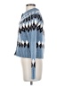 Veronica Beard Argyle Blue Wool Cardigan Size XS - photo 5