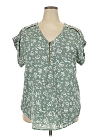Speed Control Short Sleeve Blouse (view 1)