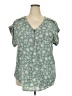 Speed Control 100% Polyester Green Short Sleeve Blouse Size 2X - photo 1