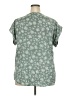 Speed Control 100% Polyester Green Short Sleeve Blouse Size 2X - photo 2