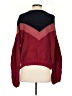1.State 100% Cotton Chevron-herringbone Burgundy Pullover Sweater Size XS - photo 2