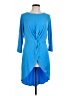 IMAN Blue Casual Dress Size L - photo 1