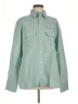Lands' End Houndstooth Green Long Sleeve Blouse Size M - photo 1