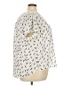 Fun2Fun 100% Polyester Print Ivory Short Sleeve Blouse Size 3X - photo 4