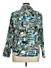 Lane Bryant Print Blue Teal Long Sleeve Blouse Size 14 - 16 Plus - photo 2