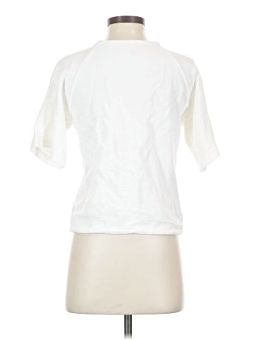 Madewell Drapey Ottoman Jacquard Wrap Top (view 2)