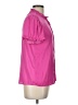 T Tahari 100% Polyester Pink Short Sleeve Blouse Size L - photo 4
