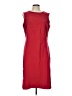 Sandra Darren Solid Burgundy Cocktail Dress Size 12 - photo 1