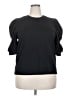 The Drop Black 3/4 Sleeve Top Size 2X - photo 1