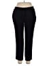 Drew 100% Polyester Solid Black Casual Pants Size L - photo 1