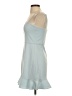 French Connection Solid Blue Cocktail Dress Size 4 - photo 5
