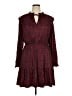 Gap 100% Polyester Burgundy Casual Dress Size XL - photo 1