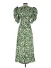 Cinq à Sept 100% Polyester Print Green Casual Dress Size 2 - photo 2
