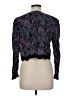 Karin Stevens 100% Rayon Paisley Multi Color Black Long Sleeve Top Size 8 - photo 2