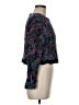 Karin Stevens 100% Rayon Paisley Multi Color Black Long Sleeve Top Size 8 - photo 4
