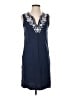 Lands' End Blue Casual Dress Size XS - photo 1