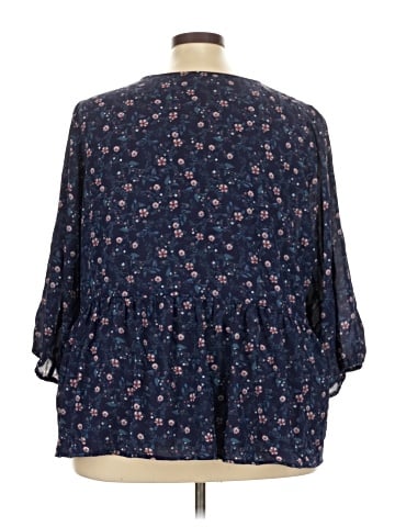 Bobeau 3/4 Sleeve Blouse (view 2)