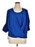 Calvin Klein 100% Polyester Blue 3/4 Sleeve Blouse Size XL - photo 1