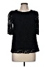 Eri + Ali Black 3/4 Sleeve Top Size M - photo 1
