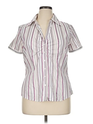 New York & Company Short Sleeve Blouse (view 1)