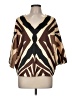 Soft Surroundings Brown 3/4 Sleeve Blouse Size M - photo 1