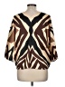 Soft Surroundings Brown 3/4 Sleeve Blouse Size M - photo 2