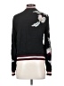 Elevenses Floral Black Track Jacket Size XS - photo 2