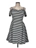 Guess Stripes Black Casual Dress Size 6 - photo 1