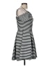 Guess Stripes Black Casual Dress Size 6 - photo 4