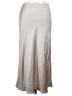 All:Row 100% Polyester Solid Silver Casual Skirt Size L - photo 1