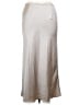 All:Row 100% Polyester Solid Silver Casual Skirt Size L - photo 2