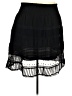 Claudia Richard 100% Polyester Solid Black Casual Skirt Size L - photo 1