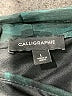 Calligraphie 100% Polyester Green Long Sleeve Blouse Size L - photo 7