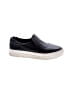 J/Slides 100% Leather Solid Black Sneakers Size 7 1/2 - photo 1