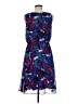 Liz Claiborne 100% Polyester Print Blue Cocktail Dress Size 6 - photo 2