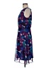 Liz Claiborne 100% Polyester Print Blue Cocktail Dress Size 6 - photo 5