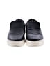 J/Slides 100% Leather Solid Black Sneakers Size 7 1/2 - photo 2