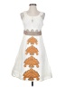 Floreat Graphic White Cocktail Dress Size SmEstimated - photo 1