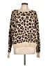 Knox Rose Animal Print Tan Pullover Sweater Size L - photo 1
