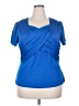 Jessica London Blue Short Sleeve Top Size 18 - photo 1
