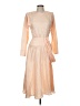 Argenti 100% Polyester Tan Orange Cocktail Dress Size 8 - photo 1