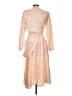 Argenti 100% Polyester Tan Orange Cocktail Dress Size 8 - photo 2