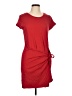 DKNY Solid Red Casual Dress Size L - photo 1