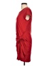 DKNY Solid Red Casual Dress Size L - photo 5