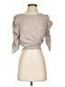 Paper Crane 100% Polyester Tan 3/4 Sleeve Blouse Size S - photo 1