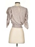 Paper Crane 100% Polyester Tan 3/4 Sleeve Blouse Size S - photo 2